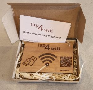 tap4wifi eco-friendly packaging
